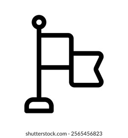 A flag icon representing a goal, milestone, or achievement