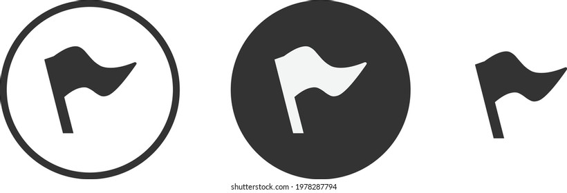 flag icon set. Collection of high quality black outline logo for web site design and mobile dark mode apps. Vector illustration on white background 