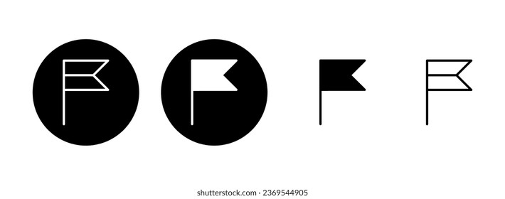 Illustrationen zum Zeichensatz. GPS-Pin-Karte. Ortsmarkensymbol.