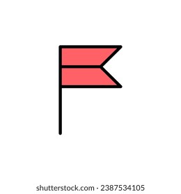 Illustrationen zum Zeichensatz. GPS-Pin-Karte. Ortsmarkensymbol.