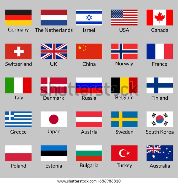 3'x5' World Country National Polyester USA Canada UK Germany Flags-Free Shipping