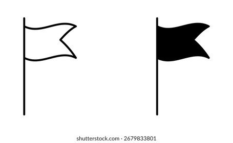 Sinalizador Icon set. Símbolo fundo branco isolado. ilustração vetorial. cor editável.	
