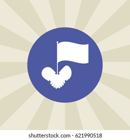 flag icon. sign design. background