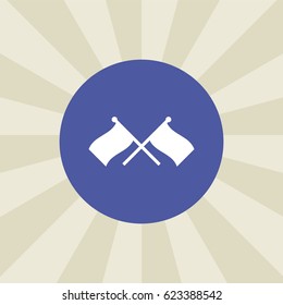 flag icon. sign design. background