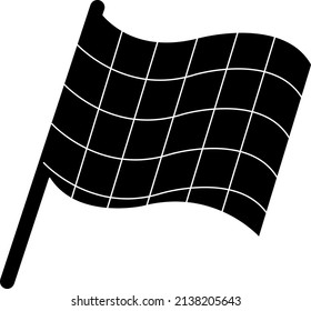 Flaggensymbol. Zeichendesign auf weißem Hintergrund.EPS

