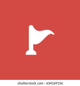 flag icon. sign design. red background