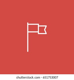 flag icon. sign design. red background