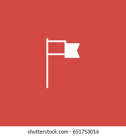 flag icon. sign design. red background