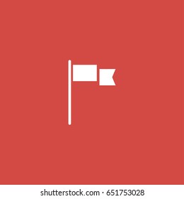 flag icon. sign design. red background