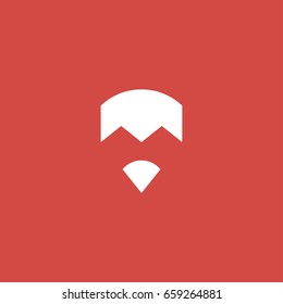 flag icon. sign design. red background