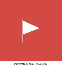 flag icon. sign design. red background