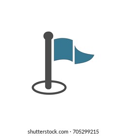 Flag Icon, Sign icon, Location Icon