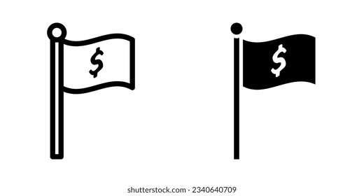Flag icon. sign for mobile concept and web design. vector illustration