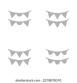flag icon, sign on a white background, vector illustration