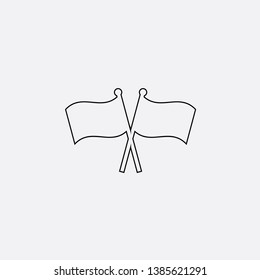 flag icon sign signifier vector