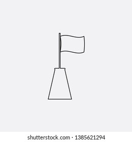 flag icon sign signifier vector