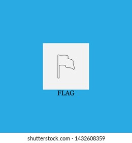 flag icon sign signifier vector
