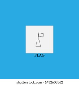 flag icon sign signifier vector