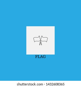 flag icon sign signifier vector