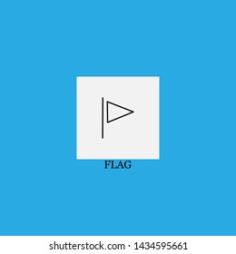 flag icon sign signifier vector