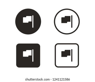 Flag icon sign symbol
