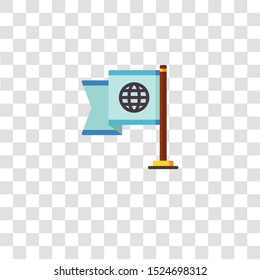 flag icon sign and symbol. flag color icon for website design and mobile app development. Simple Element from travel collection for mobile concept and web apps icon.