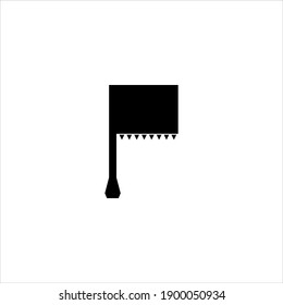 Flag icon. Sign symbol vector illustration, simple flat waving flag icons