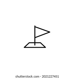 Flag icon, Flag sign vector for web site Computer and mobile app