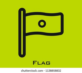 Flag icon signs