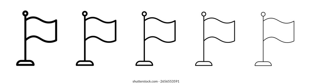 Flag icon simple illustration logo art