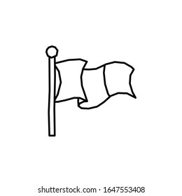 Flag icon. Simple line, outline vector elements of Patrick's day icons for ui and ux, website or mobile application