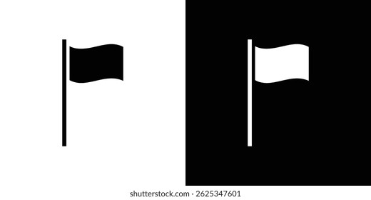 Flag icon simple line vector. Symbol, logo.