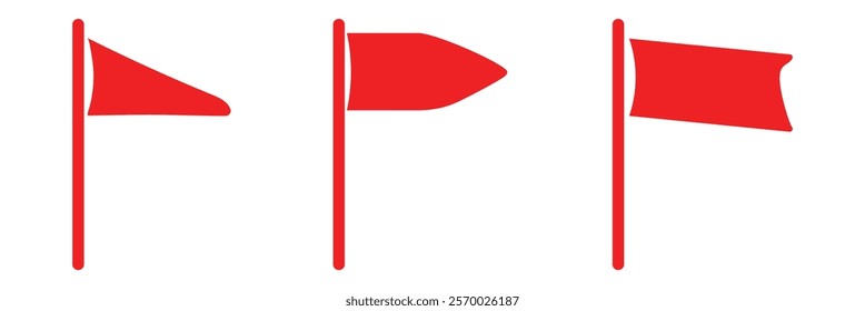 Flag icon. Simple Set of Flag Icon set. Contains such Icons as Achievement, Victory, vector illustration on white background. Eps 10.
