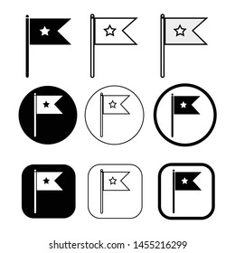Flag icon simple sign symbol