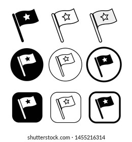 Flag icon simple sign symbol