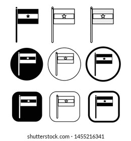 Flag icon simple sign symbol