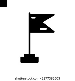 flag icon solid style vector