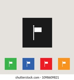 flag icon, stock vector illustration, EPS10.