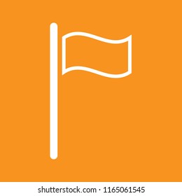 Flag icon, stock vector illustration, EPS10. 