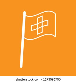 Flag icon, stock vector illustration, EPS10.