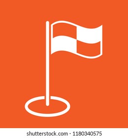 Flag icon, stock vector illustration, EPS10. 