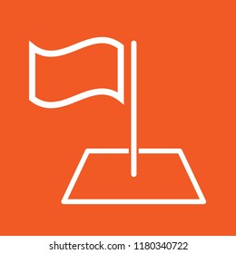 Flag icon, stock vector illustration, EPS10. 