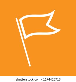 Flag icon, stock vector illustration, EPS10. 