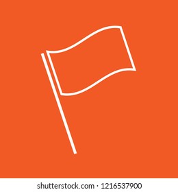 Flag icon, stock vector illustration, EPS10.