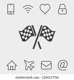 flag icon stock vector illustration