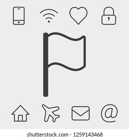 flag icon stock vector illustration