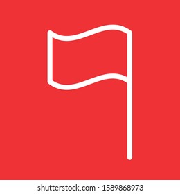 Flag icon, stock vector illustration, EPS10.