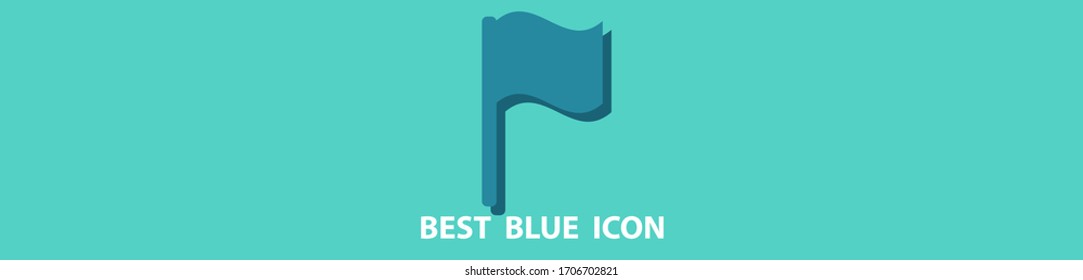 Icono de bandera ilustración vectorial.