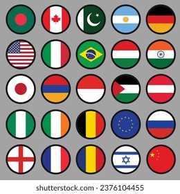 Ilustración vectorial de icono de bandera