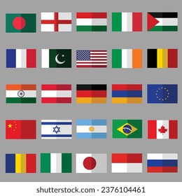 Flag icon stock vector illustration